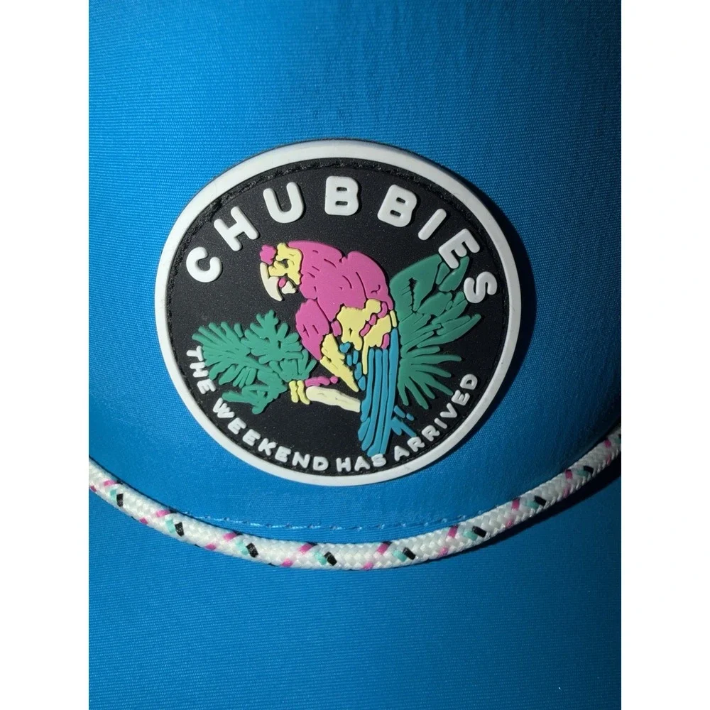 Chubbies Golf Hat The Weekend Has Arrived Adjustable Teal Cap Nice Shape